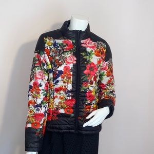 Floral Light Puffer Jacket